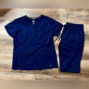 HH Works by Healing Hands - Scrubs- Navy Indigo, L & XL